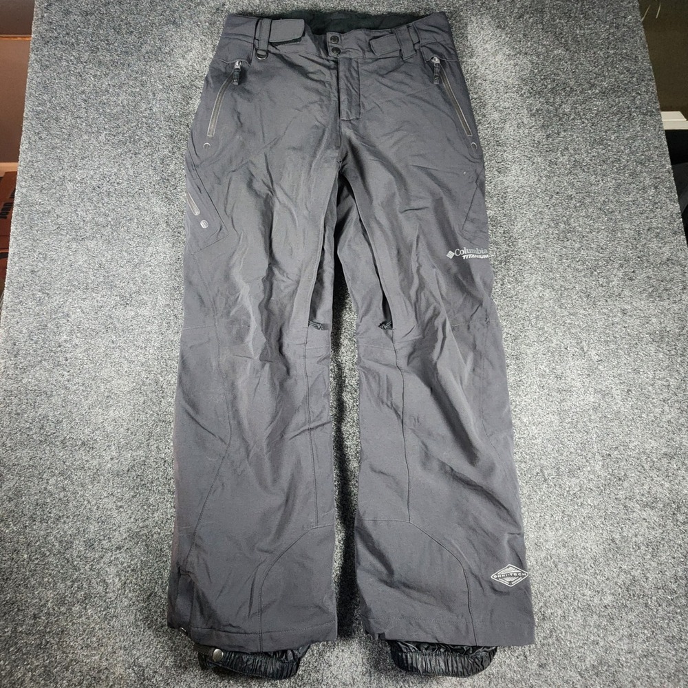 Columbia Titanium Omni-Tech Insulated Snow Pants Mens Medium Black  SM8328